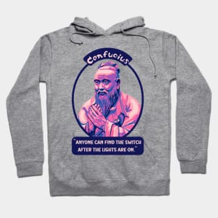 Confucius Portrait and Quote Hoodie